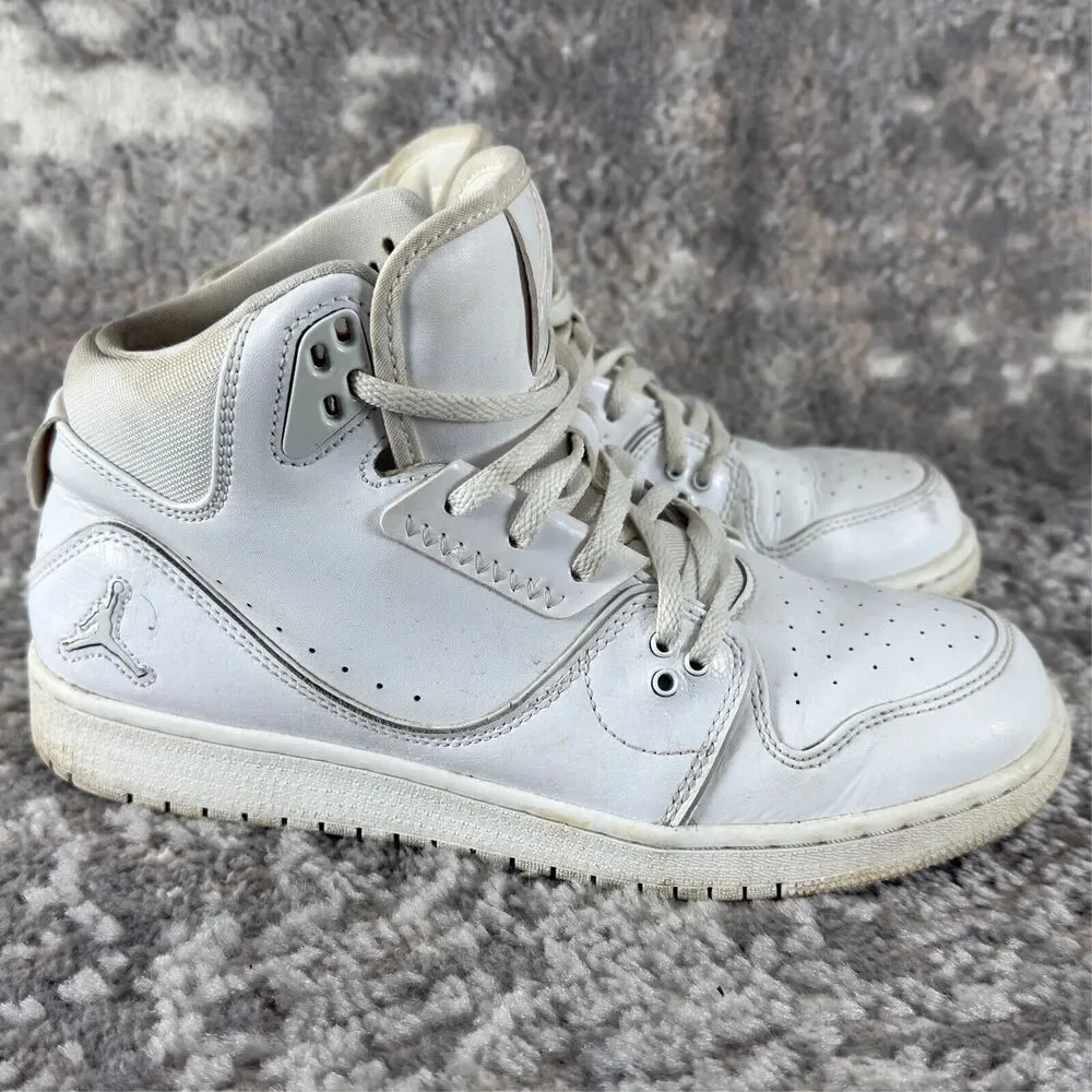 Nike Air Jordan 1 Flight 2 Boys Sz 7Y White 631784-111 Basketball Shoes Sneakers